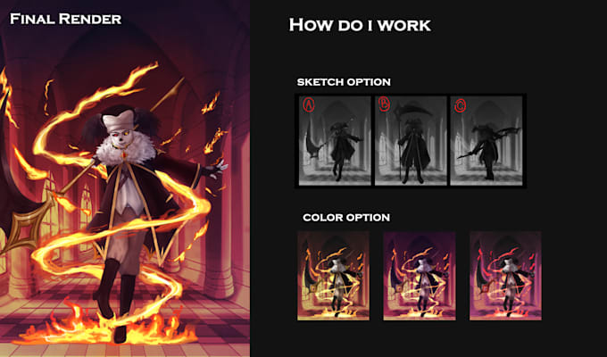do any llustration headshot, half or fullbody for you noai