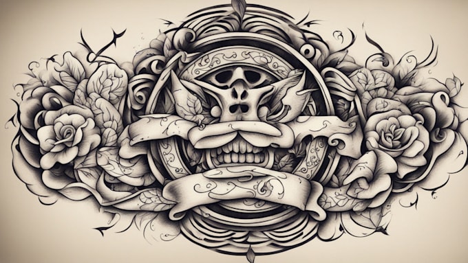 create old school or traditional tattoo design
