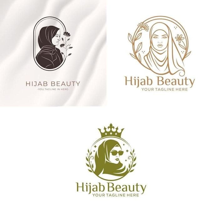 create a modern and elegant hijab logo design 24 hours
