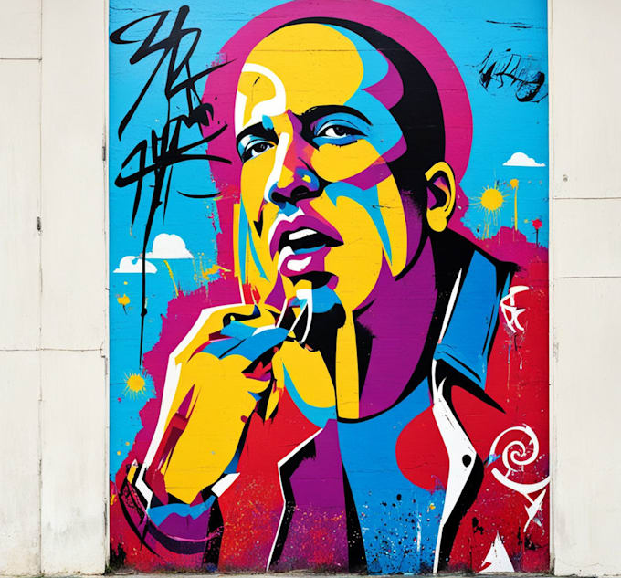 create unique street art graffiti artwork