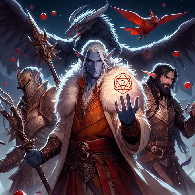 create a d and d character art and dnd art