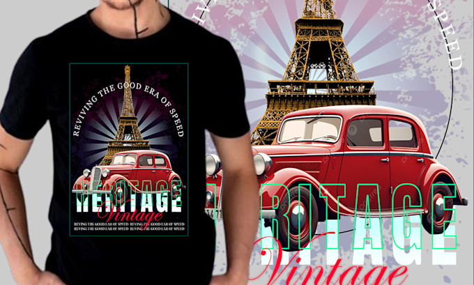 do a mordan t shirt desing by your request