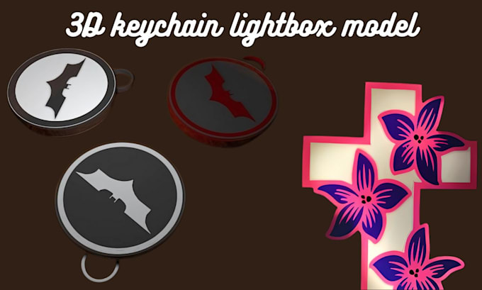 3d printable lightbox neon light box convert text to logo keychain in 24hrs