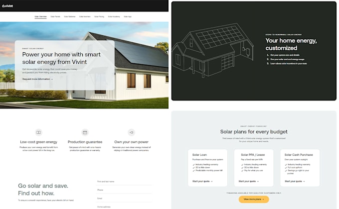 build wix website solar website wordpress website handyman website shopify store