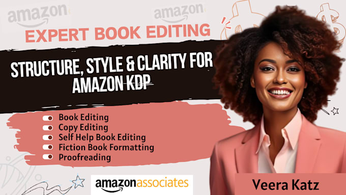 copy edit, developmental, and structure edit self help ebook, memoir, for amazon