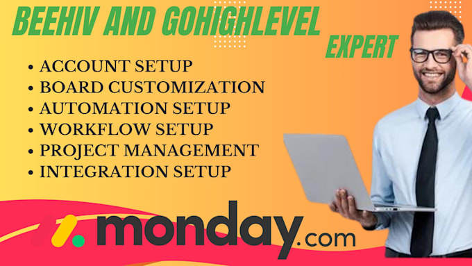 setup monday CRM project management for you with automations and integration