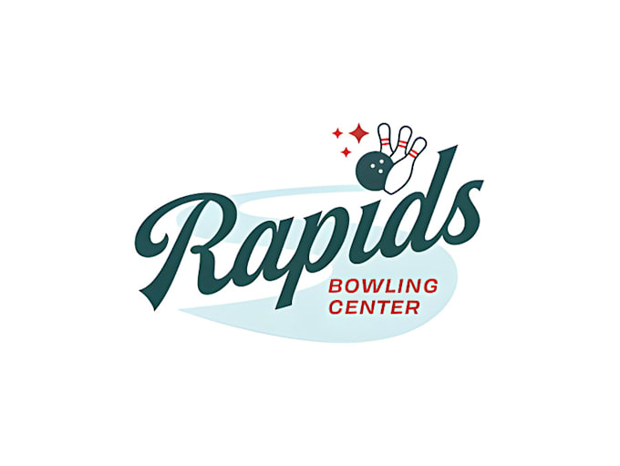 do make an modern custom bowling logo