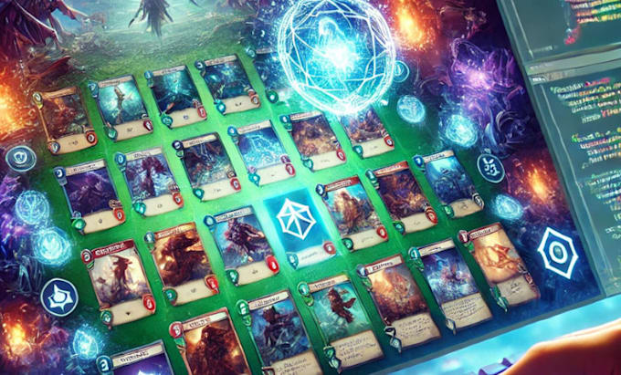 do online 2d unity trading card game development pokemon card game board game