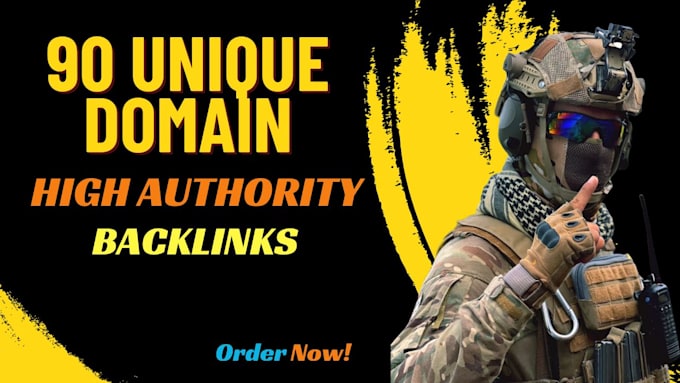 build 90 high quality permanent unique domain SEO backlinks