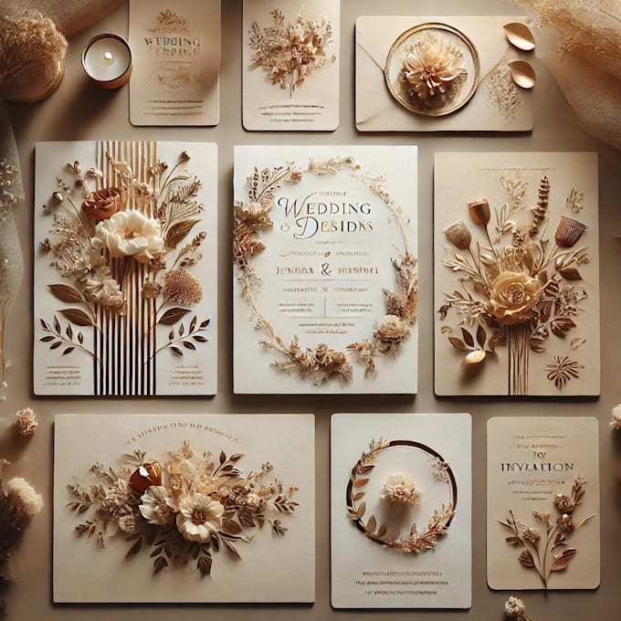 custom wedding card designs elegant and unique invitations
