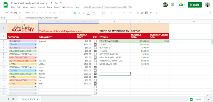 anything for you in google sheets and excel
