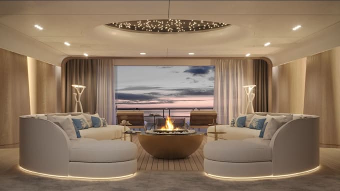 redesign modern house interior, residential staircase,3d living room setup, cgi