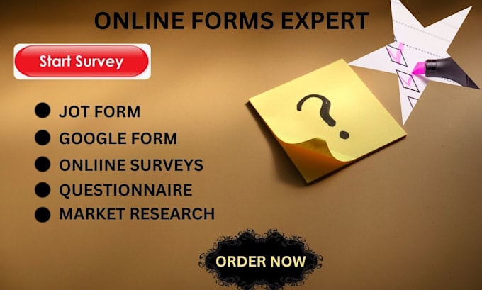conduct online survey form, using google jot form