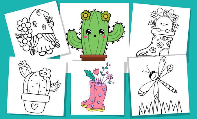 draw bold and easy kids adults coloring book