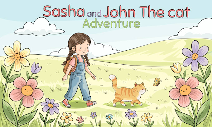 create adorable children book illustration for your story