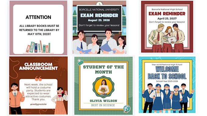 design education,classroom announcement poster low price