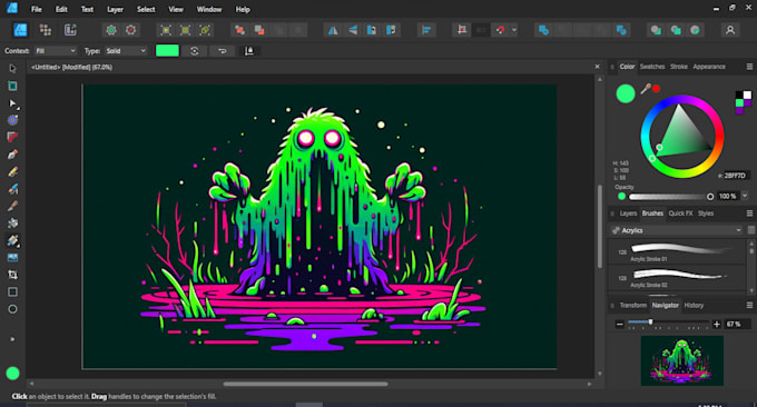 do anything in any software for graphic design or illustration or photo editing