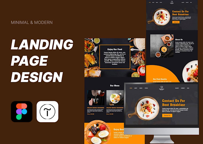create a modern landing page with figma and tilda