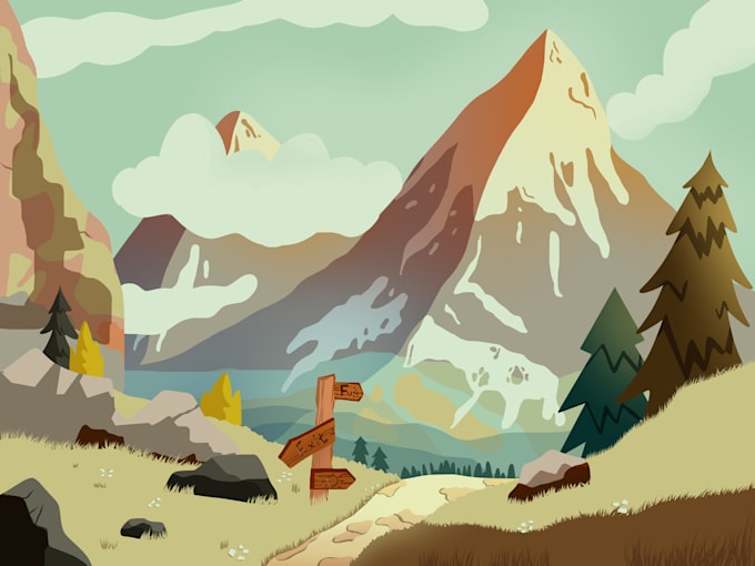 make simple art illustrations for you