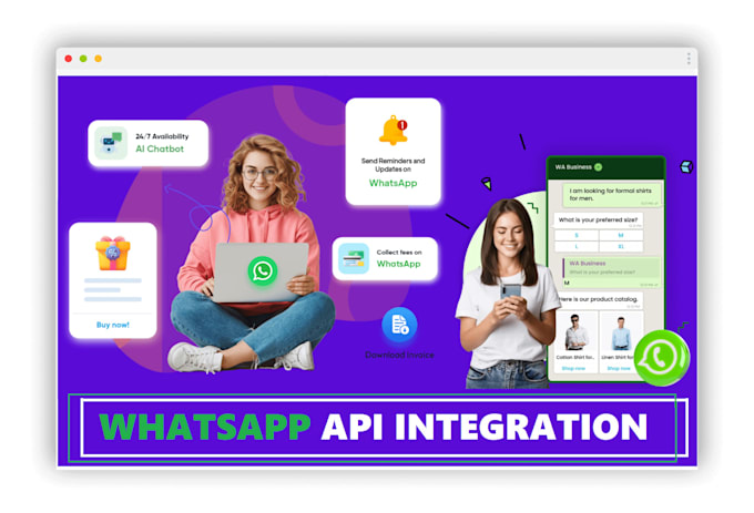 integrate whatsapp cloud API into your website for notifications