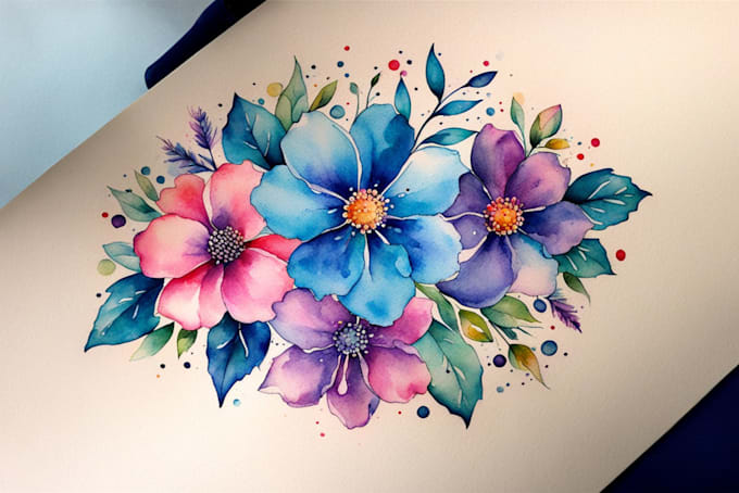 create a watercolor tattoo design
