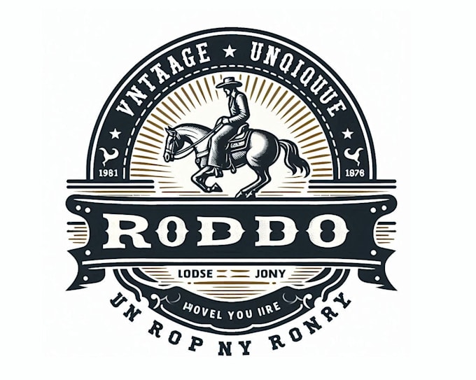 design professional rodeo logo without any copyright