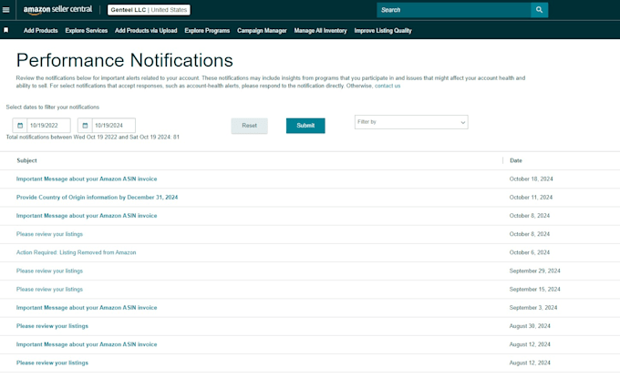 remove amazon hijackers, fix listing errors, inactive and suppressed listings