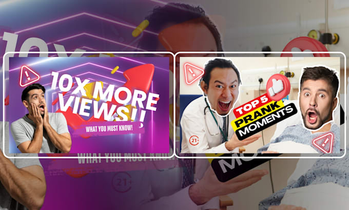 Design attractive and creative youtube thumbnail by Fatamorganastd | Fiverr