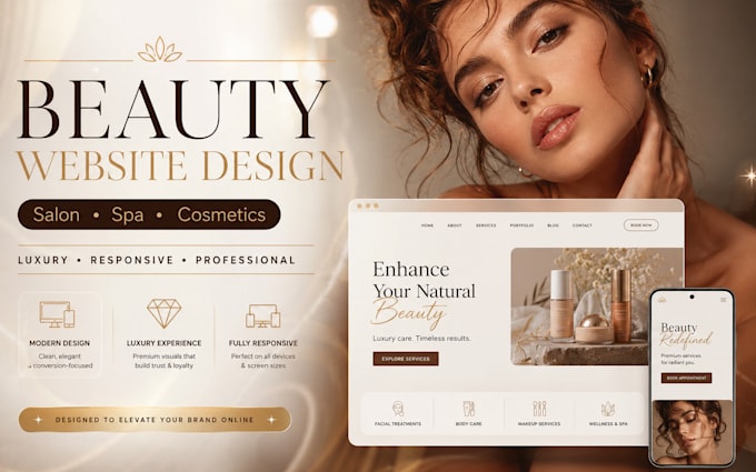 design aesthetic website, esthetician website, skincare website in wordpress