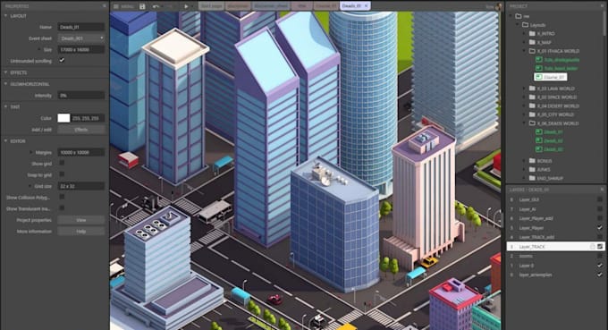 create stunning 2d HTML5 web video game construct 2 or 3 unity 3d for kids