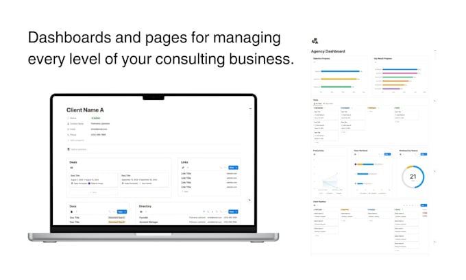 create your consulting management system for notion
