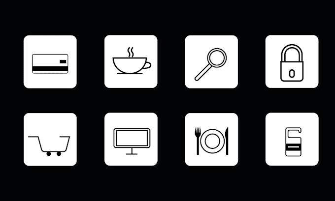 design unique custom icons set for you