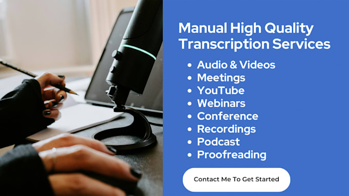 transcribe english audio or video to text