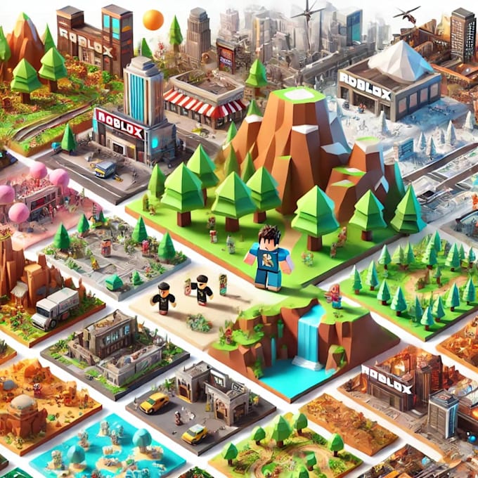 Roblox game map, low poly roblox map, roblox map builder, quality maps ...