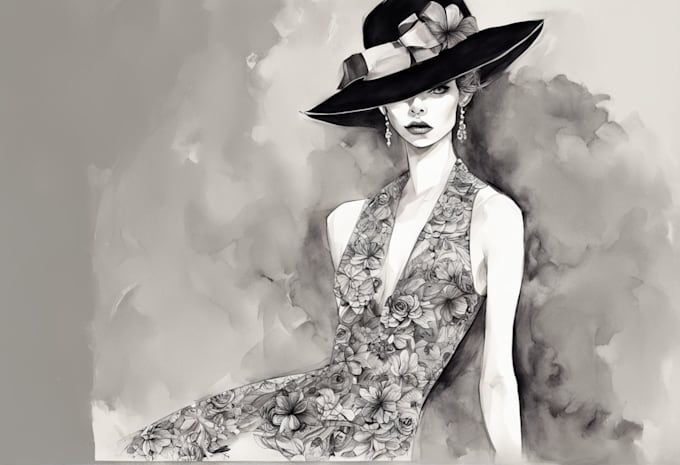 do stunning fashion illustration