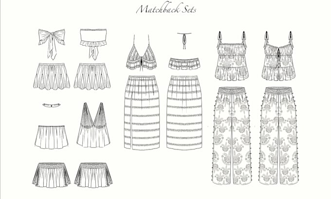 make fashion flat sketch ideal for making techpack