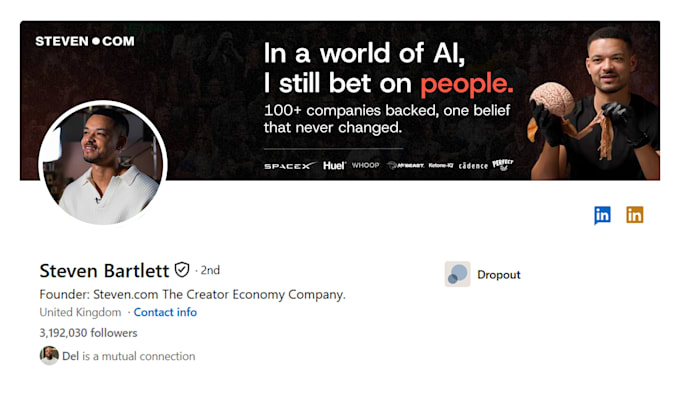 design premium linkedin banner, post and carousels