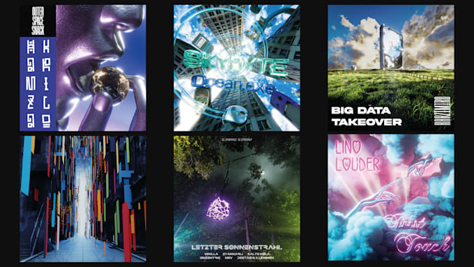 create a professional 3d album cover