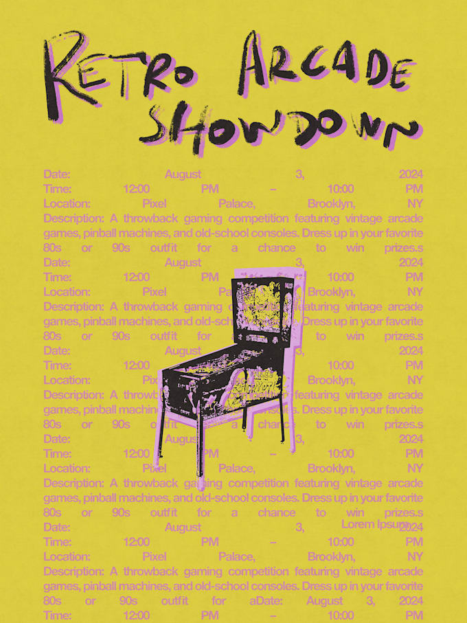 make a creative flyer or poster
