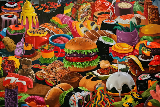 make food pop art for you