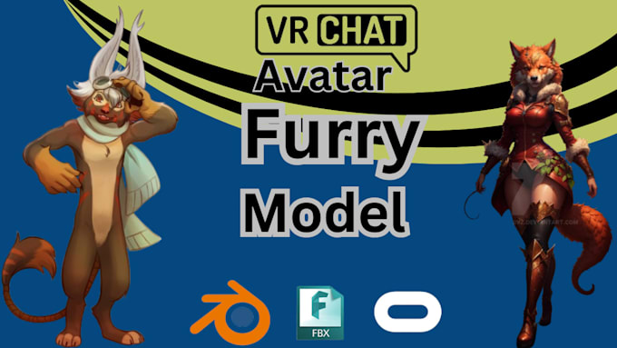 Create furry avatar, vrchat avatar, anime 3d modelling by Gough_eva ...