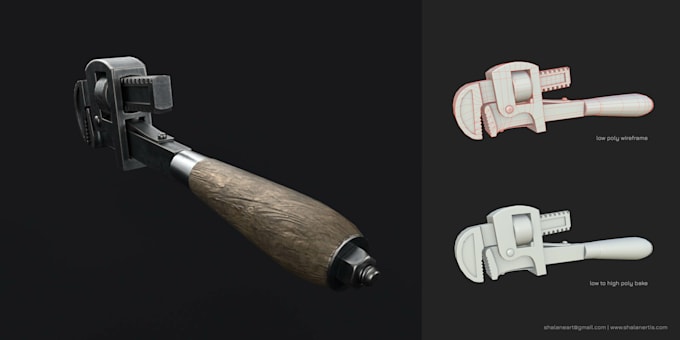 Create 3d game assets, 3d weapon, game art 3d game props for unreal ...