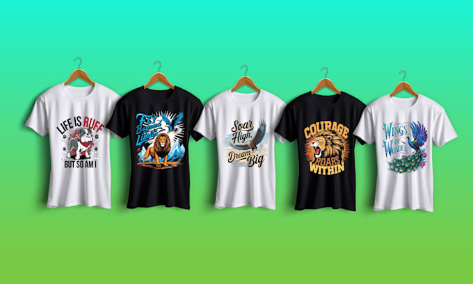 create best pets dog lion tiger custom vector t shirt design