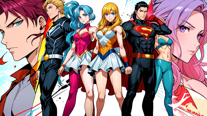 do character design, concept art or comic character nft