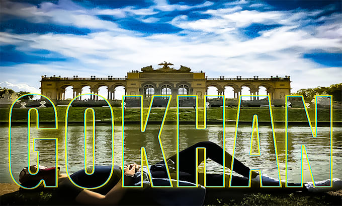 design transparent text effects with glass or hollow style