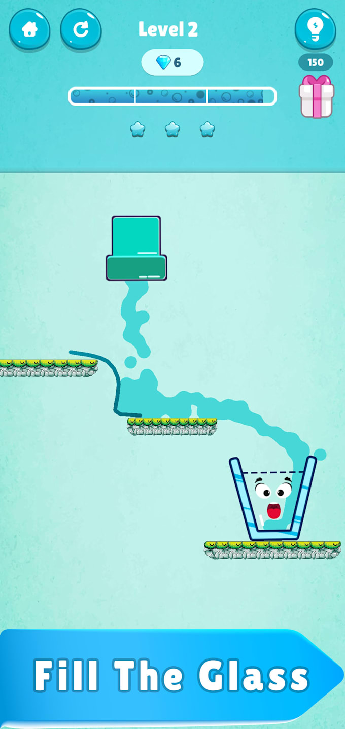 develop 2d game in unity for android, IOS, web and PC