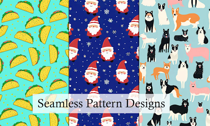 create cute seamless pattern design for fabric print