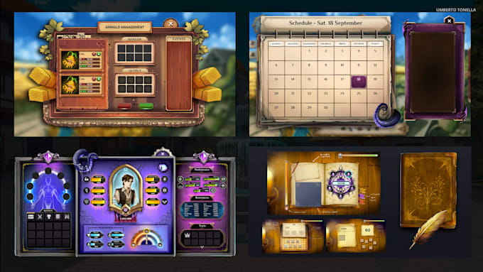 design 2d game UI and UX for video games