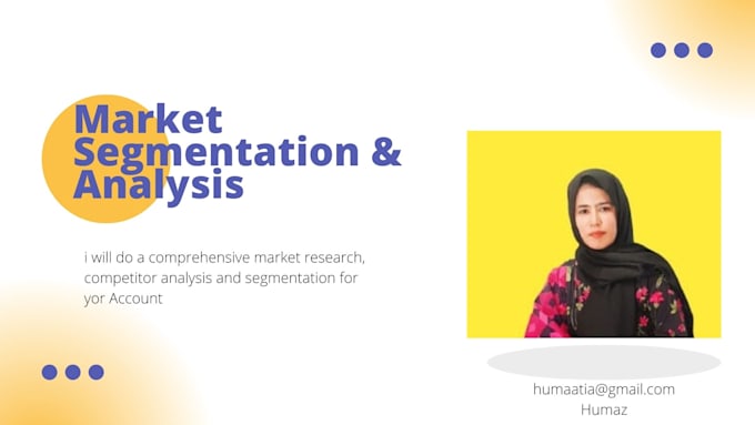 do market segmentation and analysis of your product with competitors