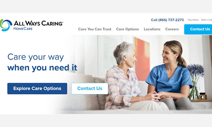 design home care website home care home care leads home care website